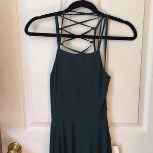 Lulu’s Forest Green Maxi Dress
